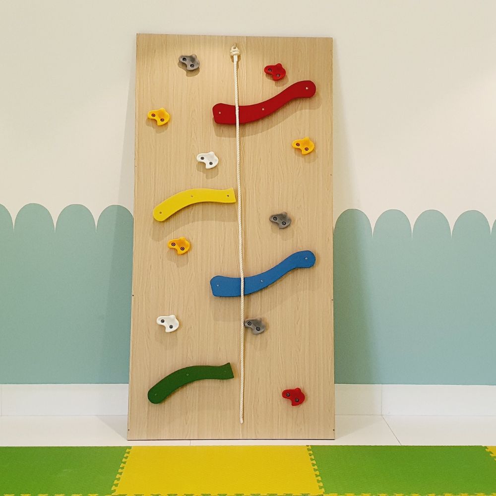 Moon Kids Climbing Wall with Shaped Grips 1