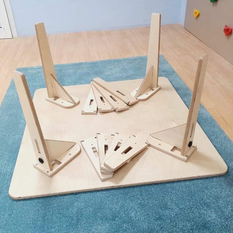 Adjustable Montessori Square Table & Chair Set - Image 3
