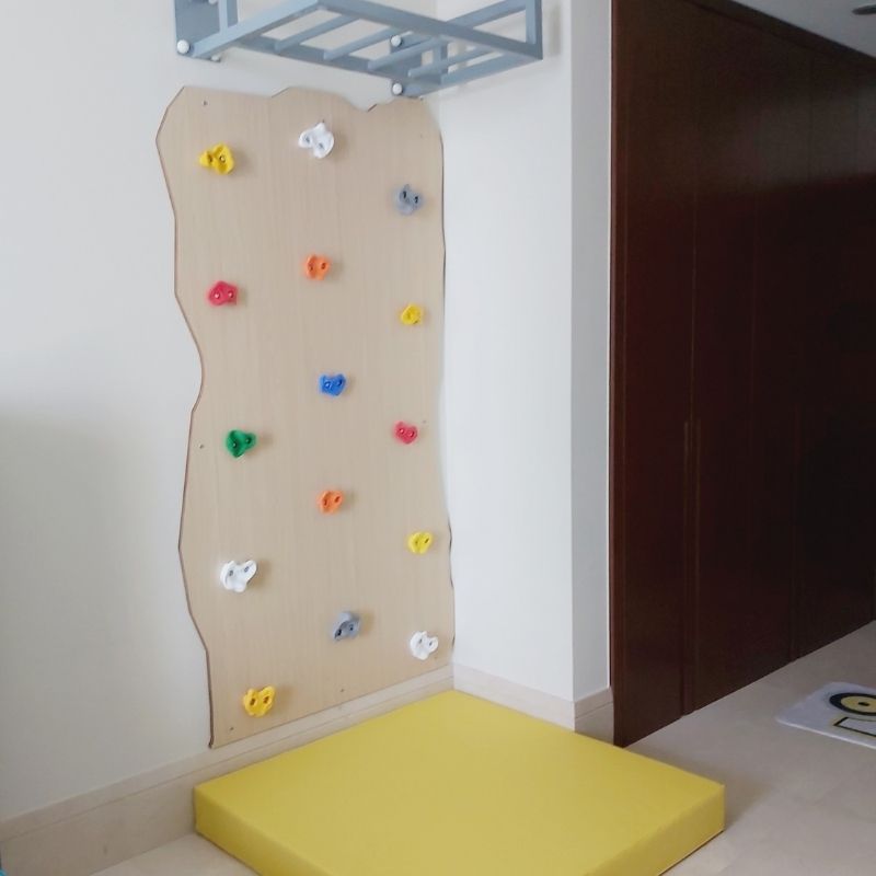 Rock Face Climbing Wall with Monkey Bars - الصورة 3