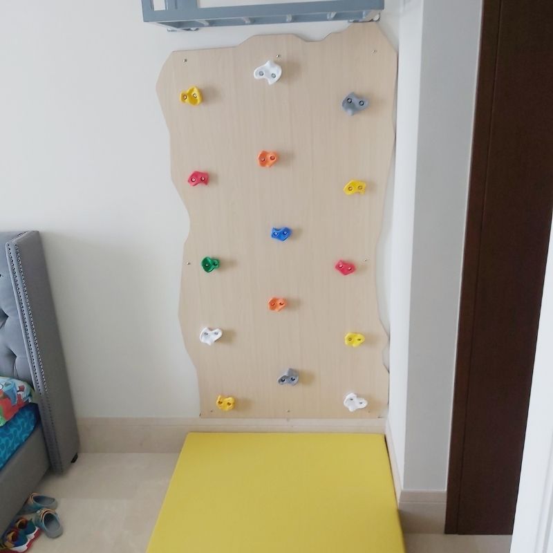 Rock Face Climbing Wall with Monkey Bars - الصورة 4