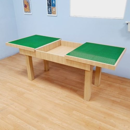 Sliding Building Blocks Table