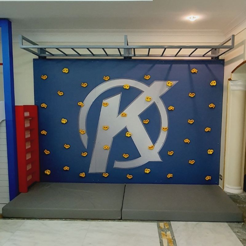 Climbing Wall With Vinyl Sticker
