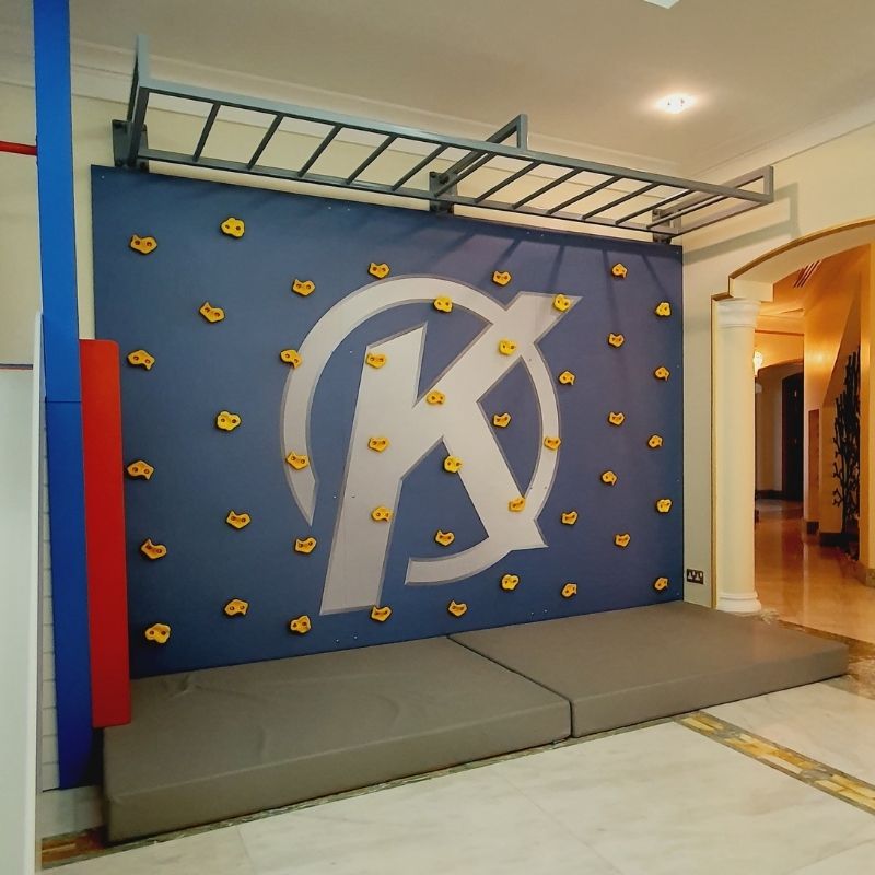 Climbing Wall With Vinyl Sticker