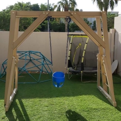 Freestanding Monkey Bars and Swing