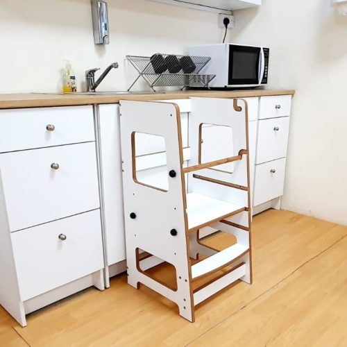 Adjustable Learning Tower in White