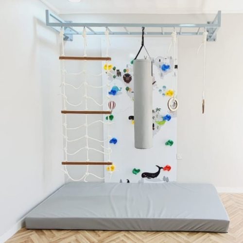 Map Climbing Wall with Monkey Bars & Cargo Net 1